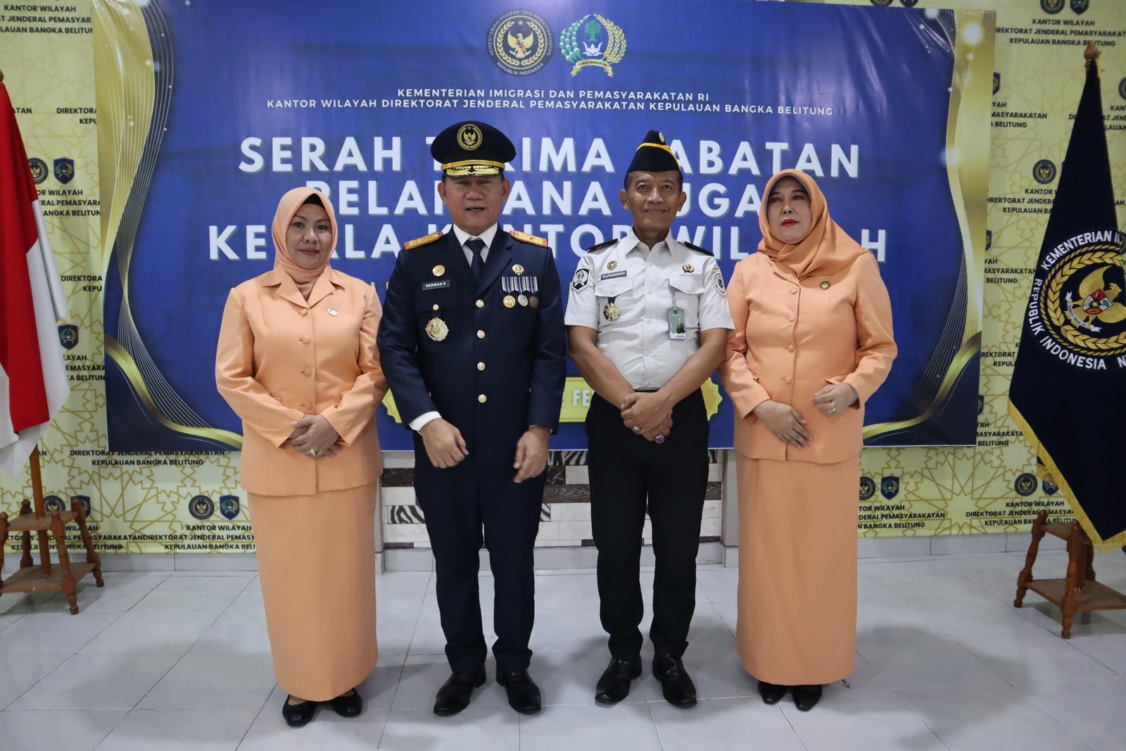 Laksanakan Sertijab, Gunawan Sutrisnadi Jabat Plt. Kakanwil Ditjenpas Babel